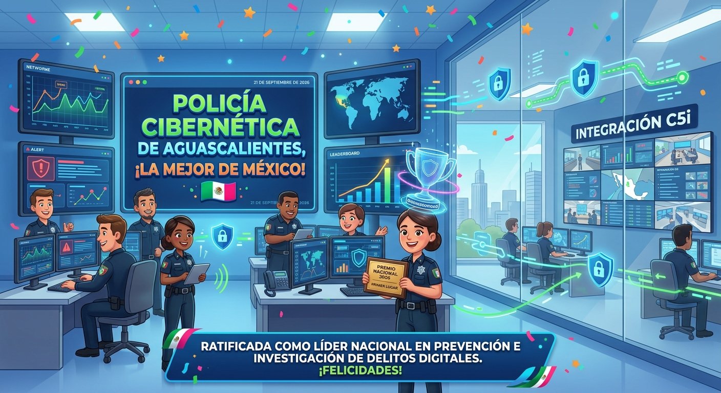 La Policía Cibernética de Aguascalientes es ratificada como la mejor del país por el Registro Nacional de Instituciones de Ciberseguridad